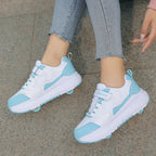 Children's Roller Skate Sneakers - Double Row Wheels