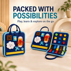 Children's Sensory Busy Board Set - Foldable Activity Panels
