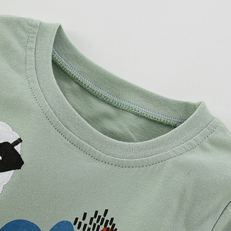 Children's Short-Sleeve T-shirt - Farm Animal Print