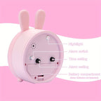 Children's Silent Alarm Clock with Night Light - Animal Face