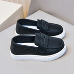 Children's Slip-On Loafers - Penny Strap Detail