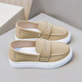 Children's Slip-On Loafers - Penny Strap Detail