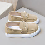 Children's Slip-On Loafers - Penny Strap Detail