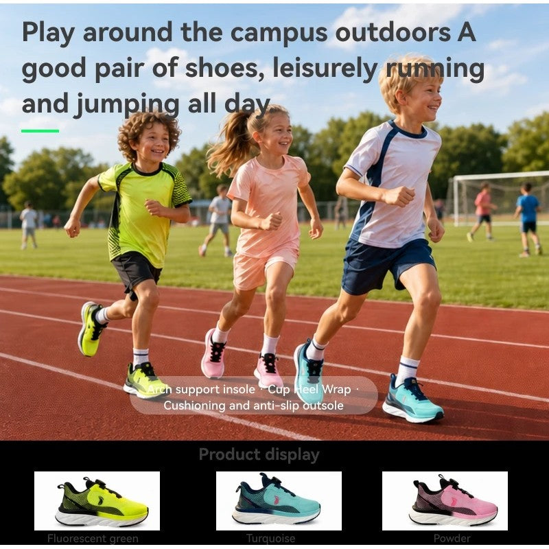 Children's Sports Sneakers - -Up Wide Toe Box