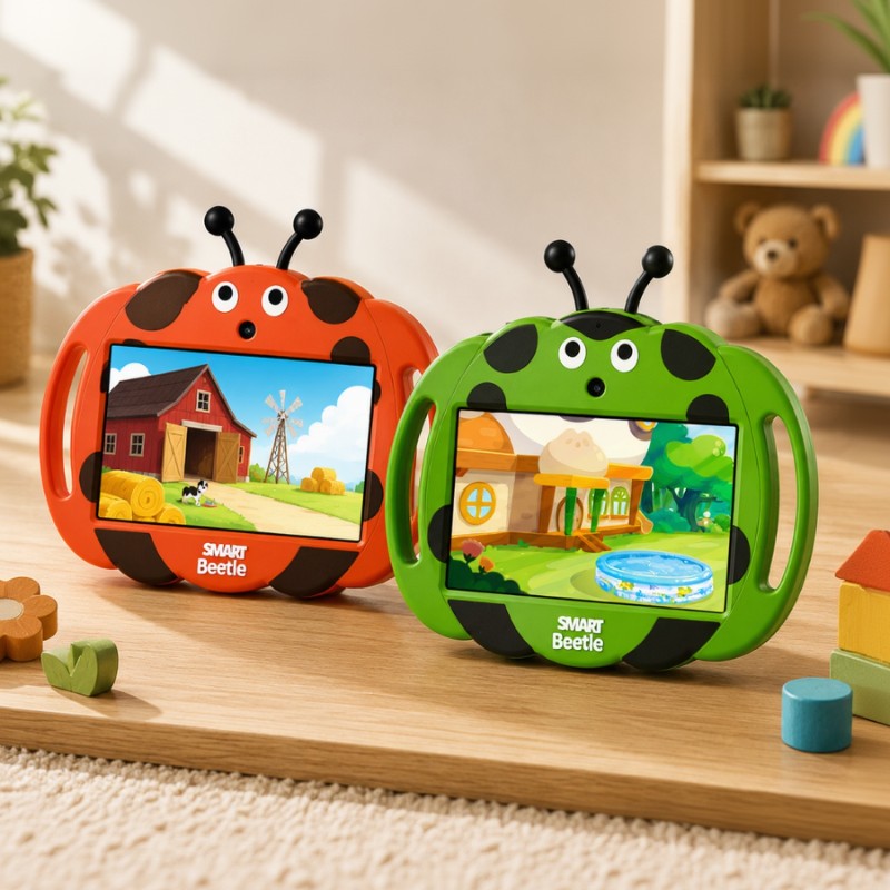 Children's Tablet with Protective Case - Smart Beetle
