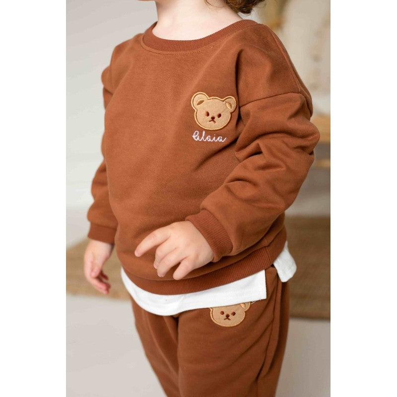 Children's Teddy Bear Tracksuit - Two-Piece Set