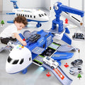 Children's Toy Airplane Playset with Vehicles and Accessories - Interactive Play Area