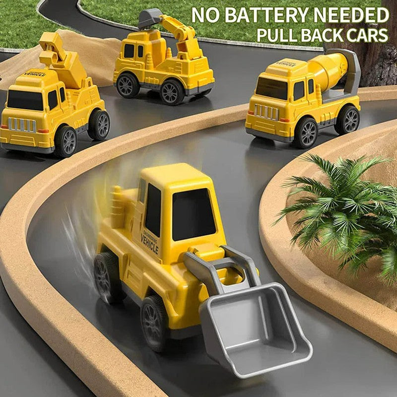 Children's Toy Transport Truck Playset with Light and Sound