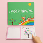 Children's Washable Wheel Set with Finger Painting Book