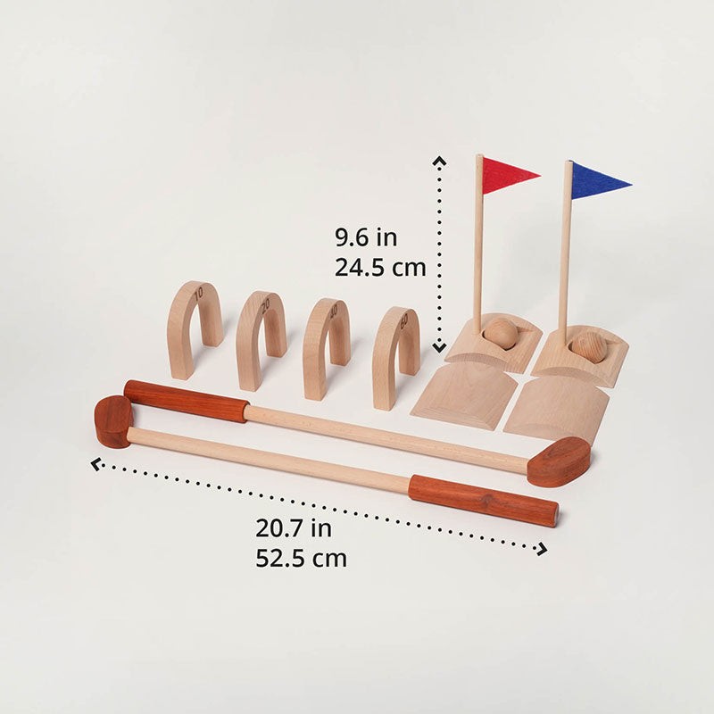Children's Wooden Golf Toy Set - Montessori Learning Game