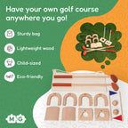 Children's Wooden Golf Toy Set - Montessori Learning Game