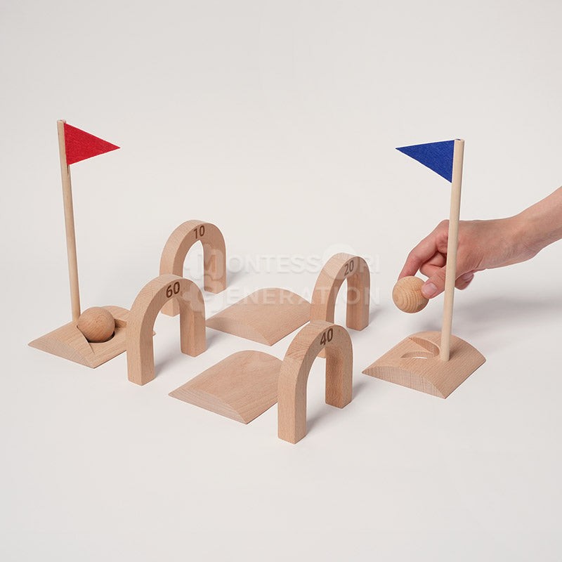 Children's Wooden Golf Toy Set - Montessori Learning Game