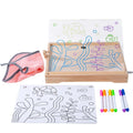 Children's Wooden LED Drawing Board - Light-Up Acrylic Panel