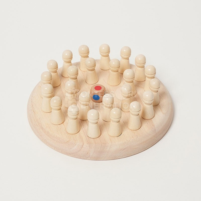 Children's Wooden Memory Board Game - Multiplayer Set