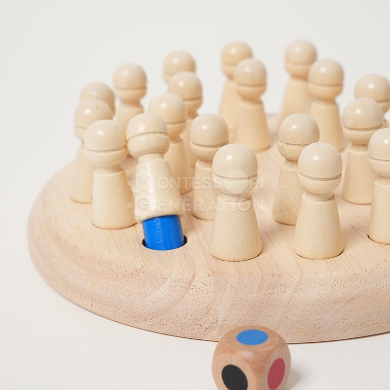 Children's Wooden Memory Board Game - Multiplayer Set