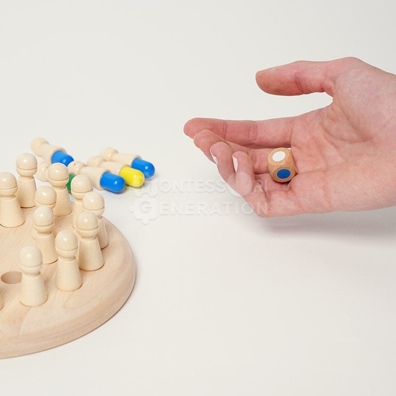 Children's Wooden Memory Board Game - Multiplayer Set