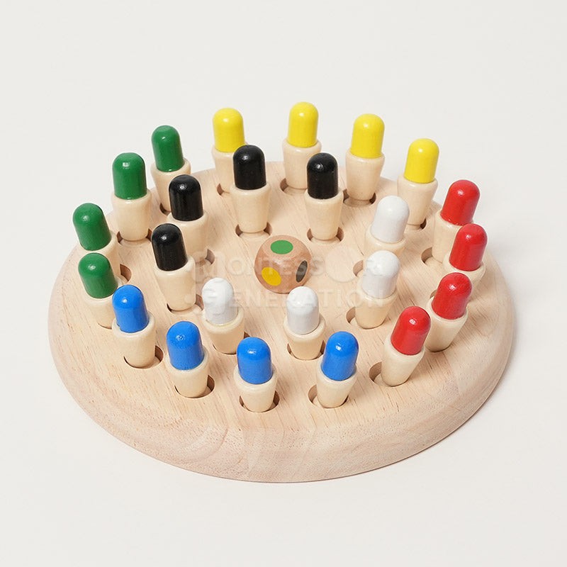 Children's Wooden Memory Board Game - Multiplayer Set