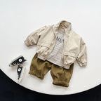 Children's Zip-Up Jacket - Stand-Up Collar