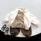 Children's Zip-Up Jacket - Stand-Up Collar