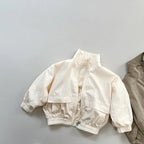 Children's Zip-Up Jacket - Stand-Up Collar