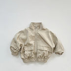 Children's Zip-Up Jacket - Stand-Up Collar