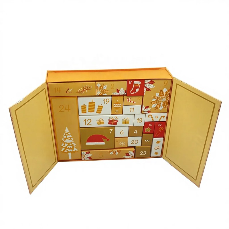 Christmas Advent Calendar Box - 24-Grid Surprise Calendar