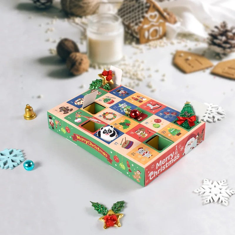 Christmas Advent Calendar Box - 24-Grid Surprise Calendar