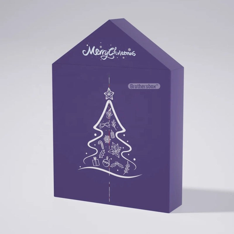 Christmas Advent Calendar Gift Box - House-Shaped with Multiple Drawers