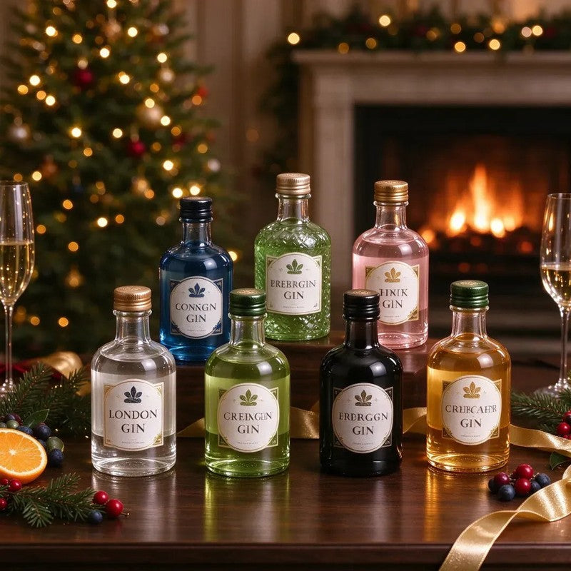 Christmas Advent Calendar Set - 24 Gin Bottle Ornaments