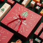 Christmas Advent Calendar Set - Rigid Gift Box with 24 Numbered Inner Boxes