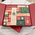 Christmas Advent Calendar Set - Rigid Gift Box with 24 Numbered Inner Boxes