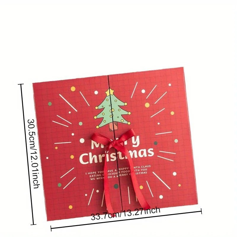 Christmas Advent Calendar Set - Rigid Gift Box with 24 Numbered Inner Boxes
