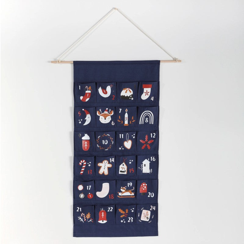 Christmas Advent Calendar - Wall-Hanging 24-Pocket