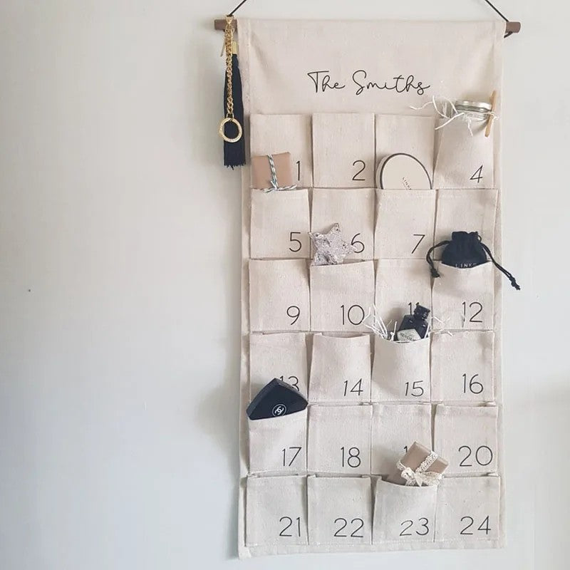 Christmas Advent Calendar - Wall-Hanging 24-Pocket