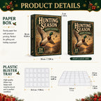 Christmas Advent Calendar with 24 Collectible Duck Hunting Ornaments