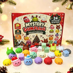 Christmas Advent Calendar with Squishy Dumpling Toys - Multiple Colors