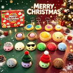 Christmas Advent Calendar with Squishy Dumpling Toys - Multiple Colors