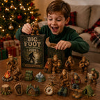 Christmas Gift Set - Bigfoot Camping Advent Calendar with 24 Ornaments