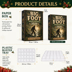 Christmas Gift Set - Bigfoot Camping Advent Calendar with 24 Ornaments