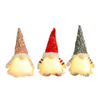 Christmas Gnome Figurine with LED Light - Faceless Elf Doll