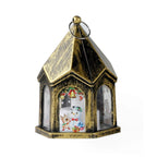 Christmas Lantern Night Light - Miniature House Ornament with LED