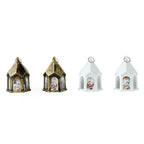 Christmas Lantern Night Light - Miniature House Ornament with LED