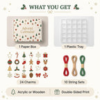 Christmas Lights Advent Calendar - Animal-Themed Ornaments