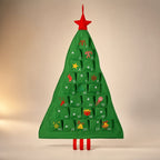 Christmas Lights Advent Calendar - Christmas Tree Shape with 24 Pockets