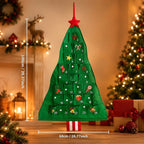Christmas Lights Advent Calendar - Christmas Tree Shape with 24 Pockets