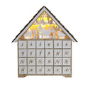 Christmas Lights House-Shaped Advent Calendar with 24 Drawers