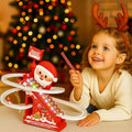Christmas Lights Roller Slide Track Playset - Santa Claus Figure
