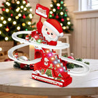 Christmas Lights Roller Slide Track Playset - Santa Claus Figure