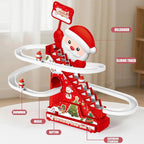 Christmas Lights Roller Slide Track Playset - Santa Claus Figure
