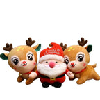 Christmas Plush Stuffed Toy - Santa Claus and Reindeer